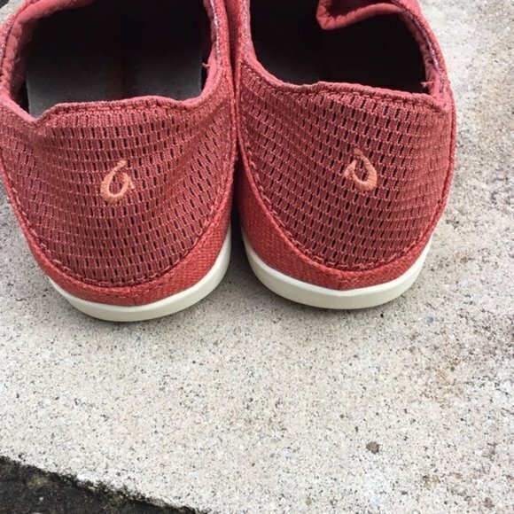 NEW‎ OluKai Waialua Red Mesh Slip On Sneakers - Picture 5 of 7